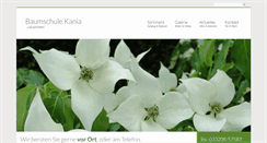 Desktop Screenshot of baumschule-kania.de